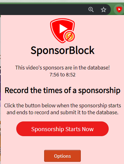 sponsorblock for yt